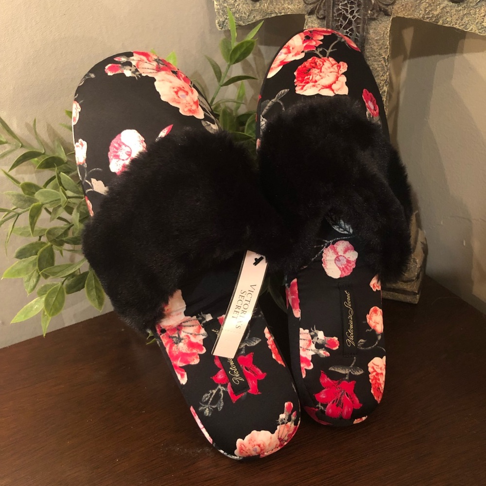 Victoria’s Secret floral slippers
